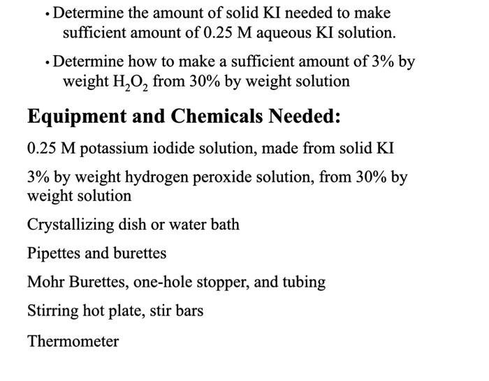 please answer the 2 bullet points - Determine the amount of solid