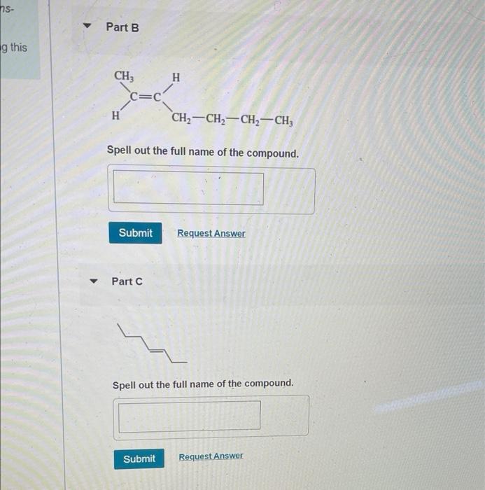  ns- . Part B g this CH, H C=C H CH2