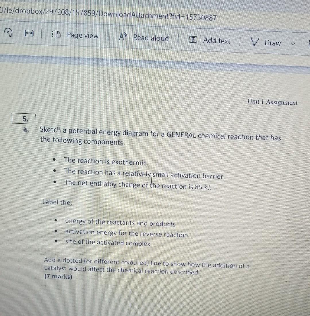  b. Write reference to your diagram in part a. and using