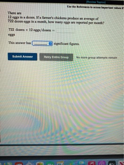  [Review Topics) Use the References to access important values if There