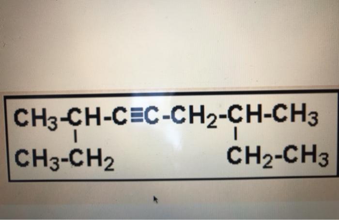 a) IUPAC name b) Name of the functional roup TYPE ANSWERS HERE