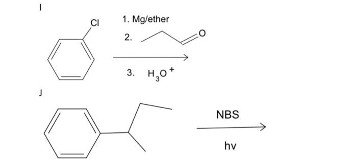 CI 1. Mg/ether 2. 3. H30* J NBS hv