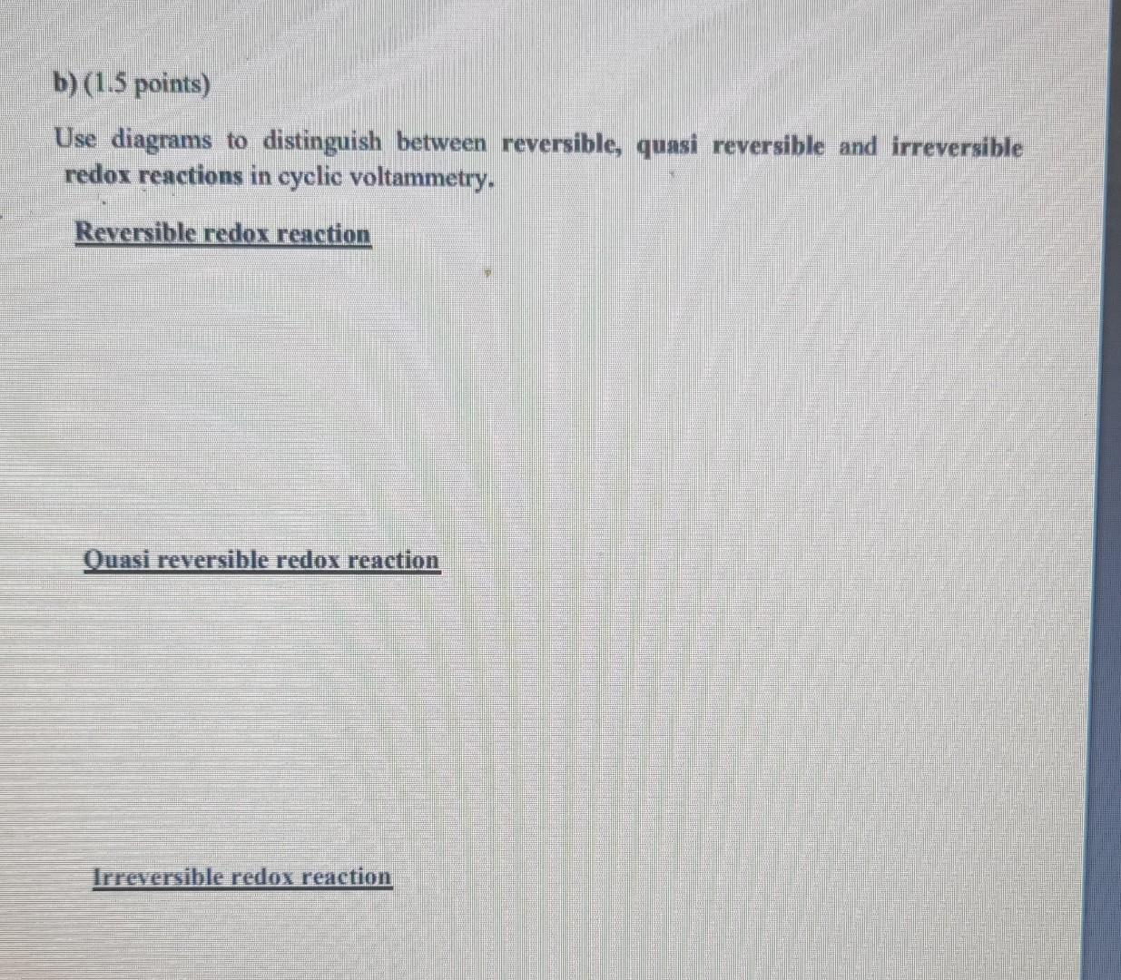  please solve it quickly b) (1.5 points) Use diagrams to distinguish