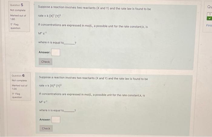 i will upvote you. please help Suppose a reaction involves two reactants