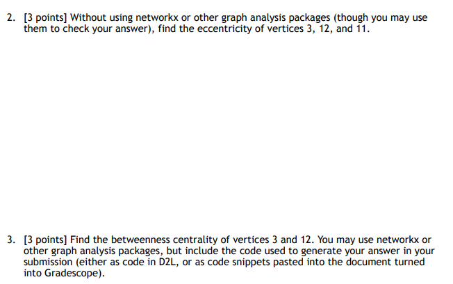 an answer, using comments in the code to clearly indicate which problem