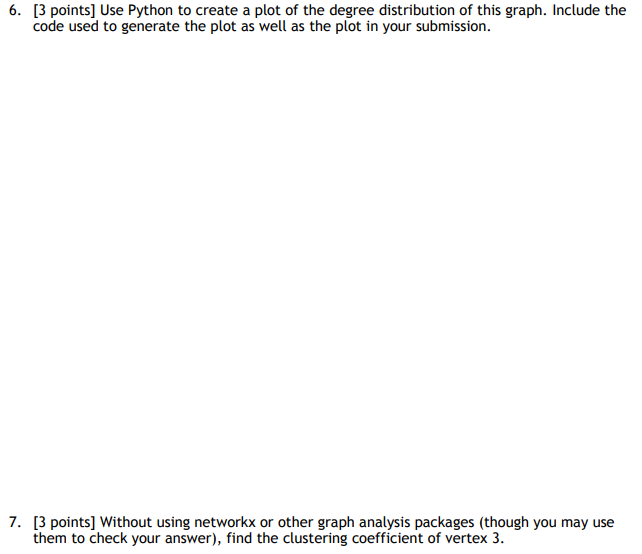 12 9 5 10 11 1. [3 points] Without using networkx or