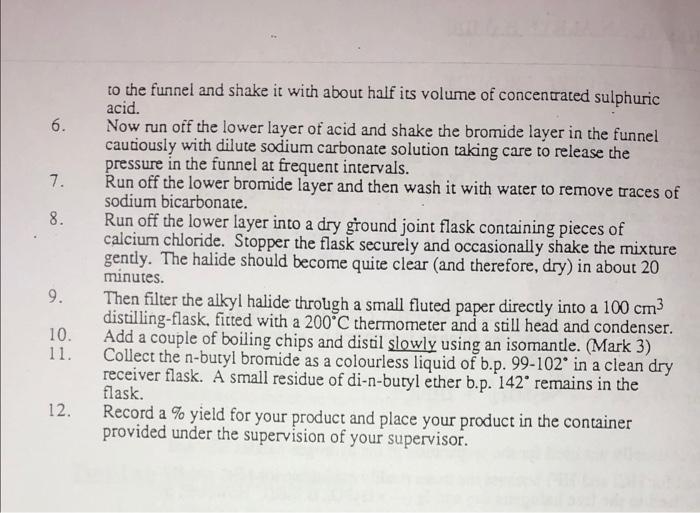 here instead of using HBr directly? 2. Compile a Table of Physical