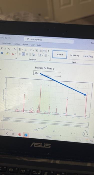it says to identify the compound amd provide a structure for it.