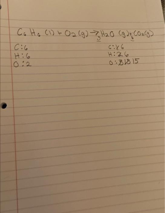 the oxygen I get an odd number of 15 on one side.