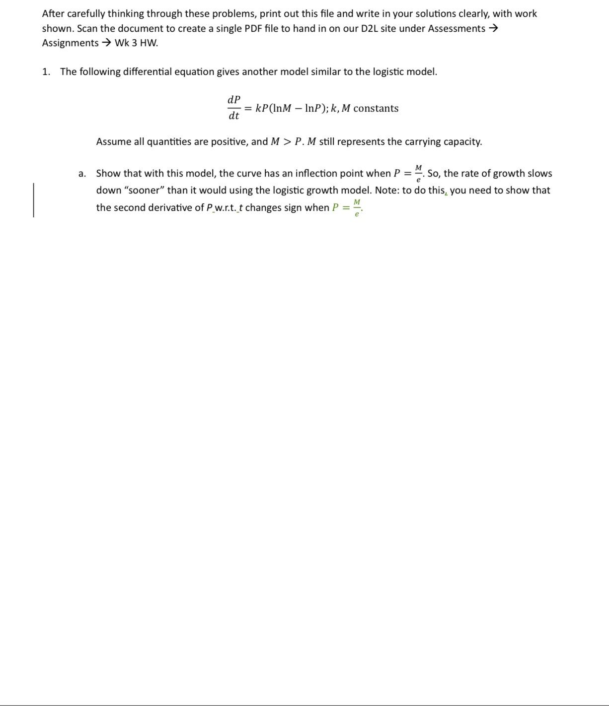  After carefully thinking through these problems, print out this file and