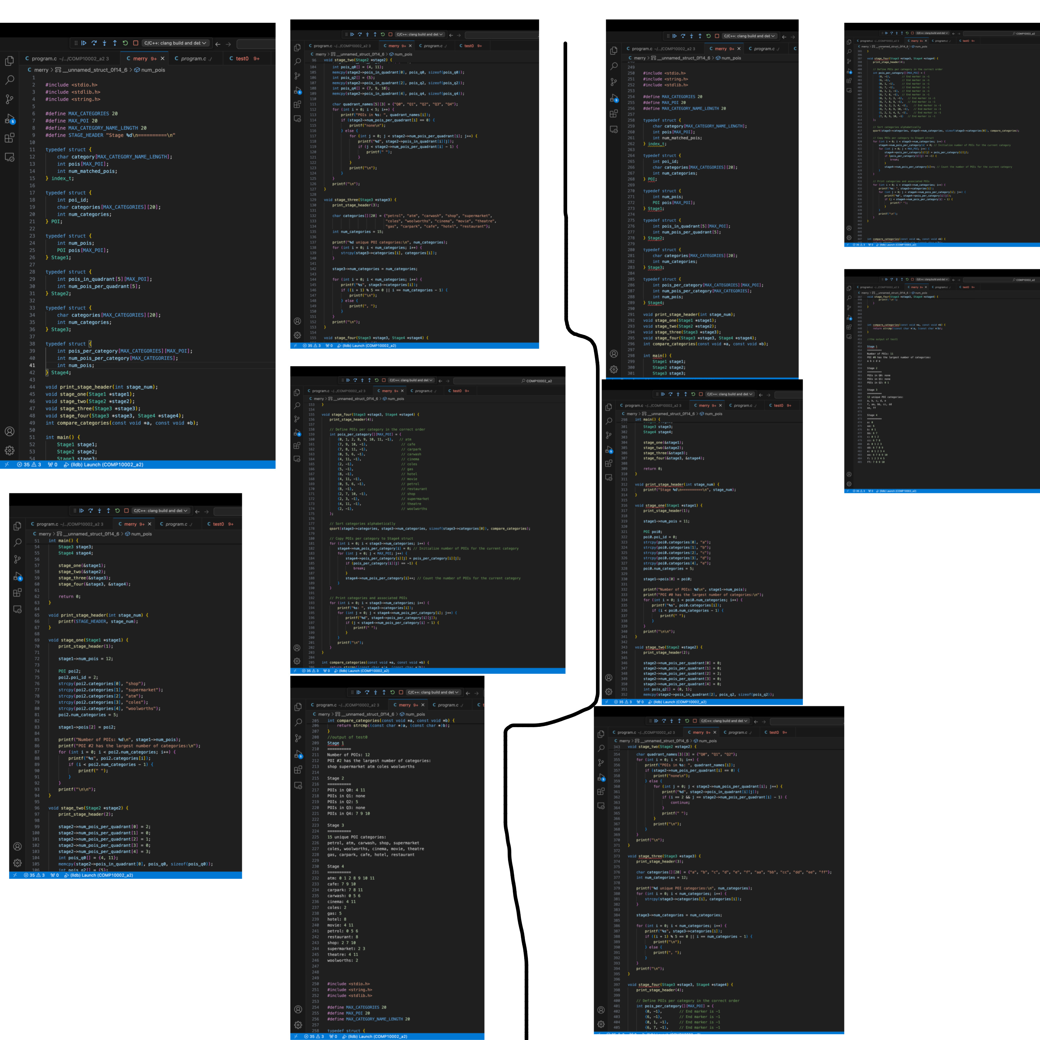  There are two separate code for test0 and test1 that i