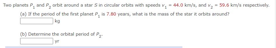 14)Two planets P1 and P2 orbit around a star S in