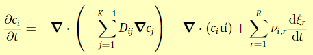 1 2 Derive equation 2 (accumulation) from equation 1(Ficks first law) and