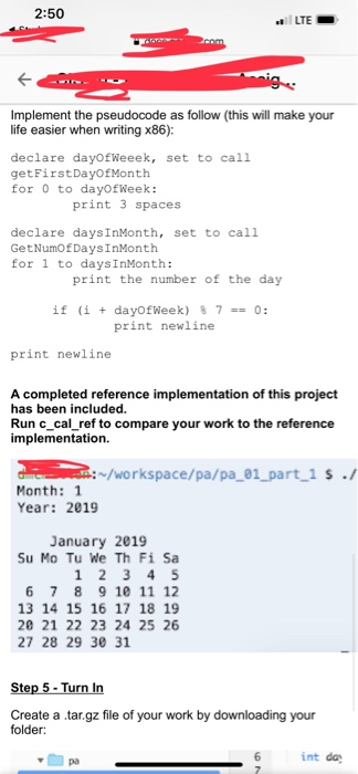 It should look like this: ba /workspace/pa/pa61 part 1$ A Makefile has