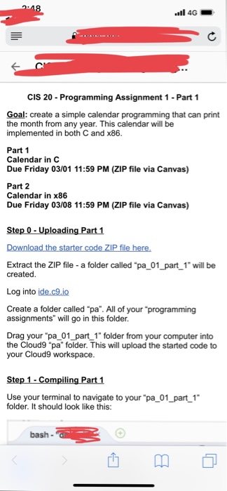 will run the Makefile s make make- /workspace/pa/pa 01 part 1 $