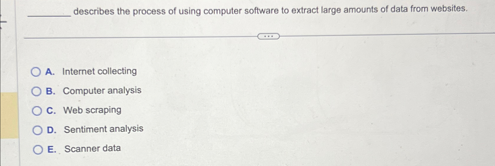  describes the process of using computer software to extract large amounts