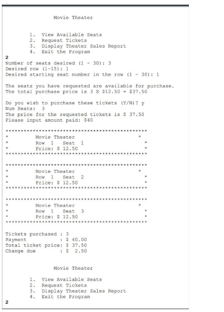 ############################## ############################## ############################## ############################## seatPrices.dat 12.50 12.50 12.50 12.50 10.00 10.00 10.00