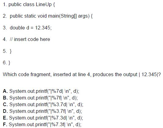  1. public class LineUpt 2. public static void main(StringlI args) (