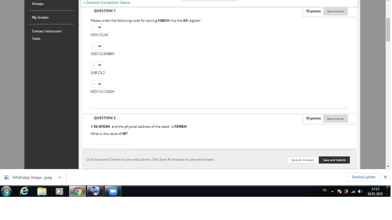  Groups Question Completion Status: QUESTION 1 10 points Save Answer My