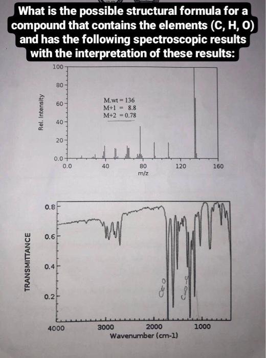  What is the possible structural formula for a compound that contains