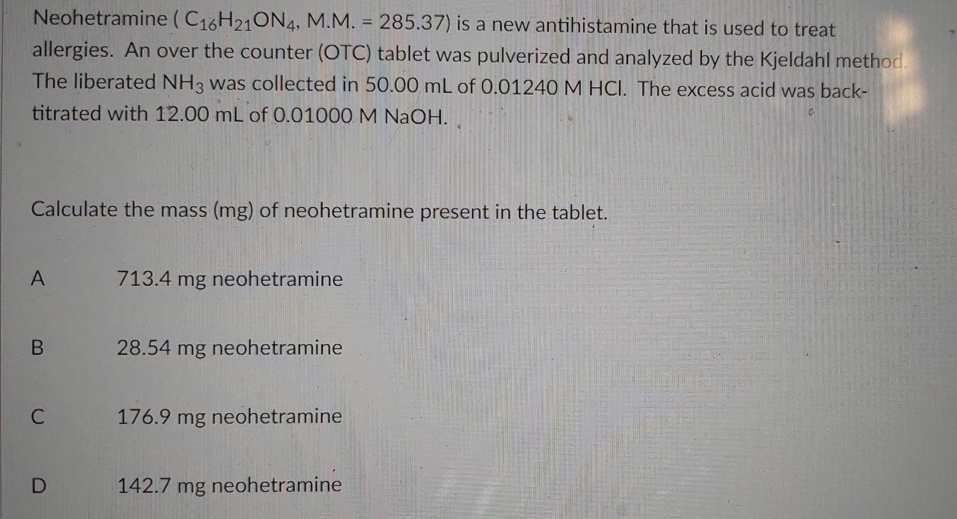Old MathJax webview Old MathJax webview d. Calculate the total mmole HCl