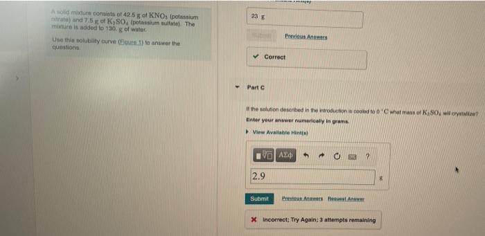 I need help on part c A solid ma consists of 425