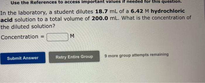  Use the References to access important values if needed for this