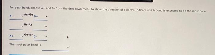  For each bond, choose 8+ and 8- from the dropdown menu