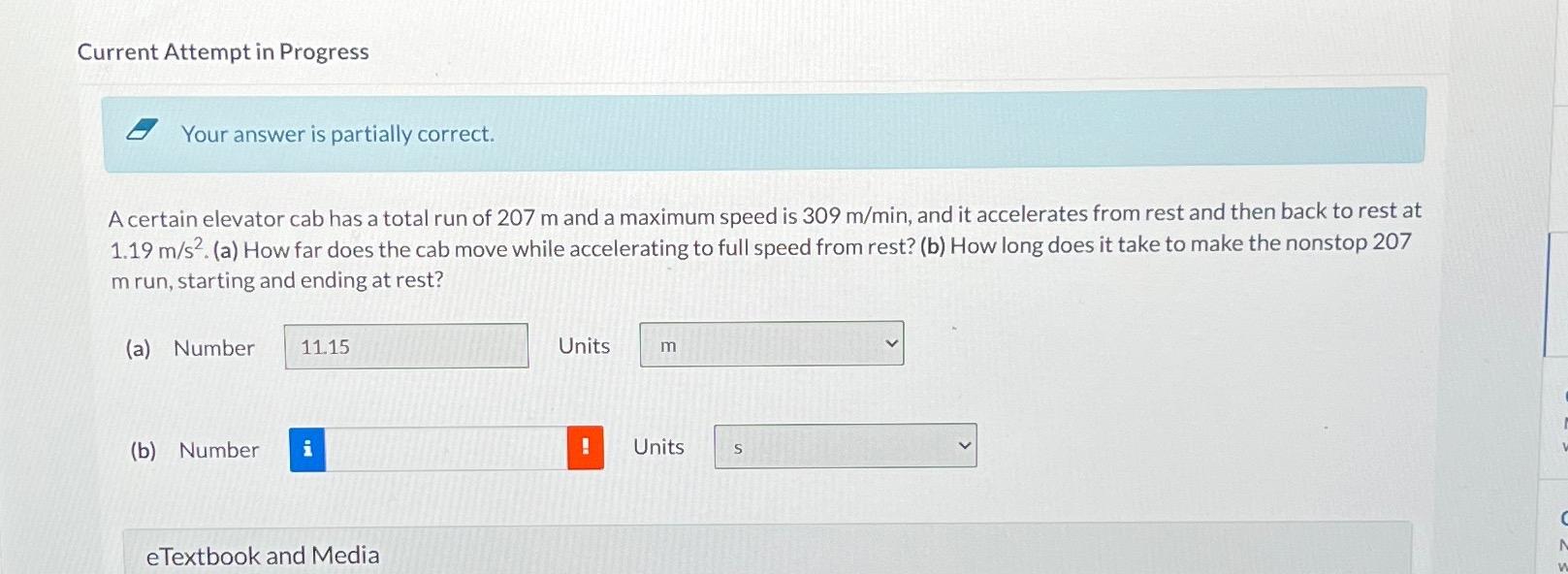  Current Attempt in Progress Your answer is partially correct. A certain
