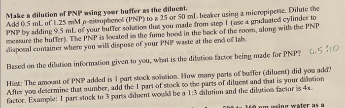 please explain how to apply dilution factor here. Ty Make a dilution