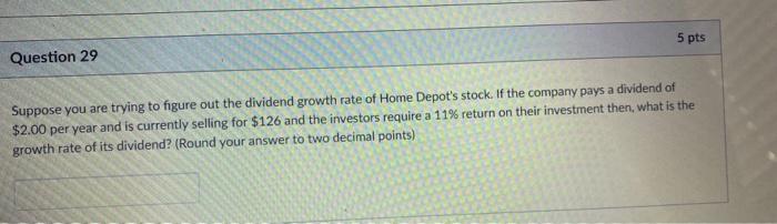  need help on this 3 with formulas 5 pts Question 29
