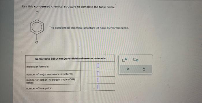 andwer all parts Use this condensed chemical structure to complete the table