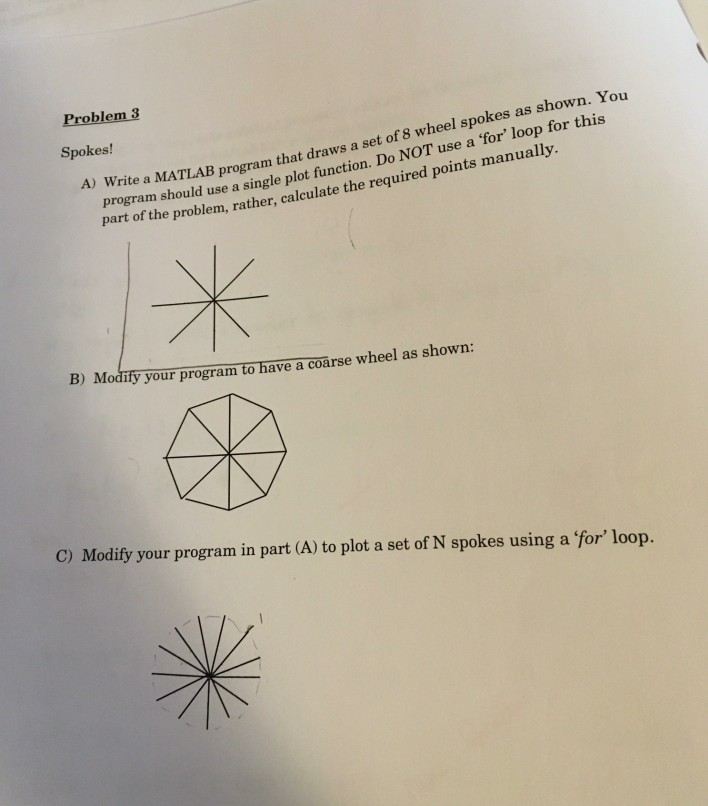 Thank You oble Spokes! program should use a single plot function.