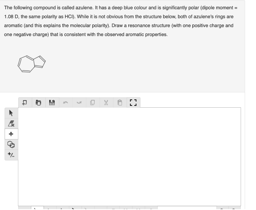 to be aromatic. Draw a resonance structure that shows the ring with