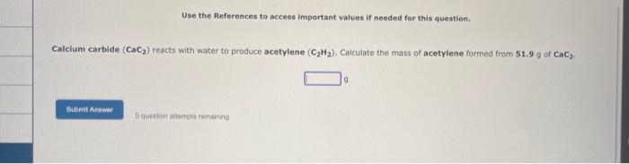  Use the References to access important values if needed for this