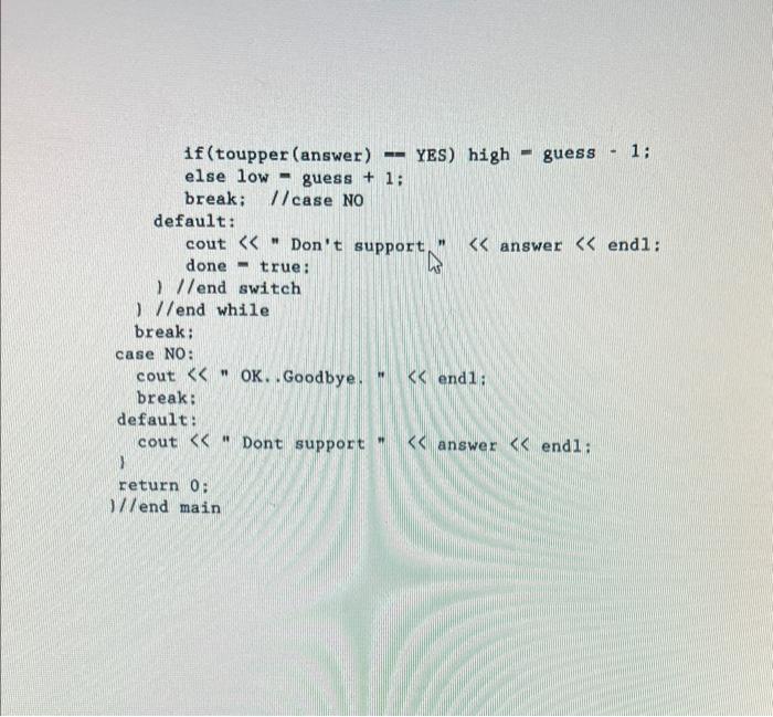 modify the program by replacing the while loop with the do/while loop