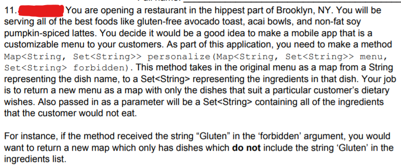 Don't change the original menu passed into the function! Java ASAP!