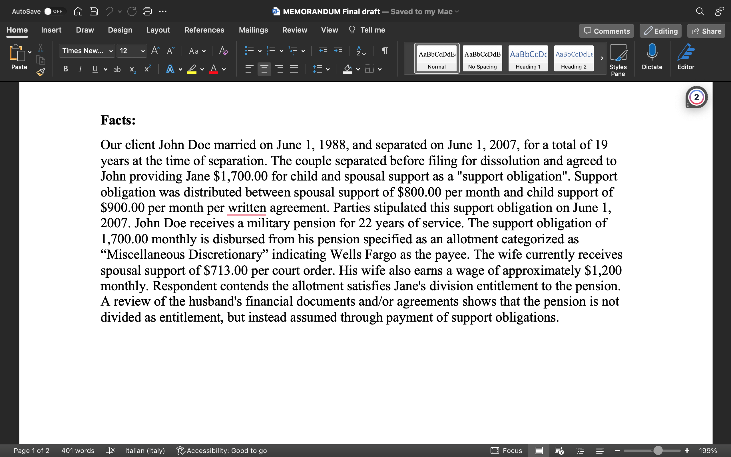 conclusion part.Thank you! AutoSave OFF WHY CG ... w- MEMORANDUM Final draft