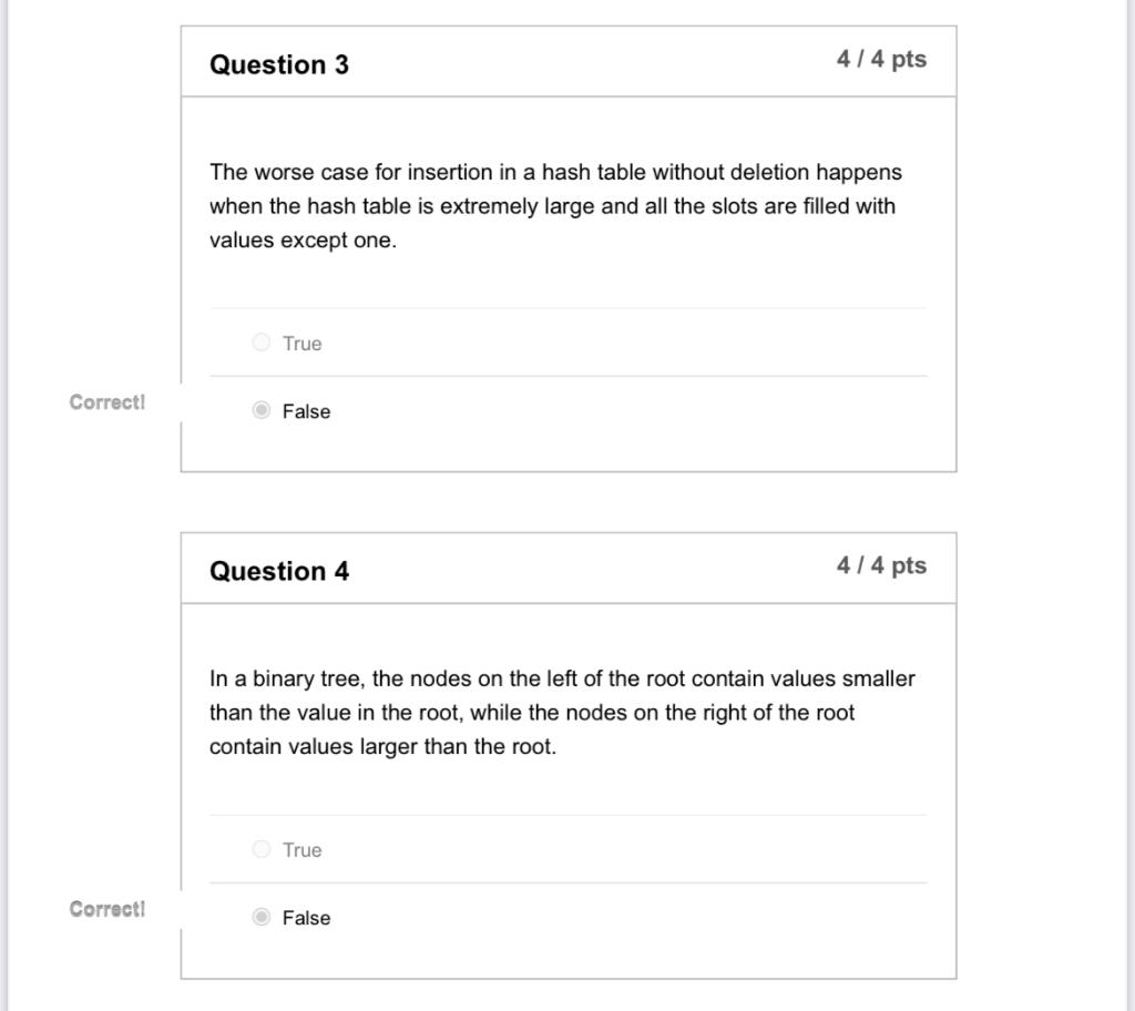 These questions are from Data Structures. Please answer each part of the