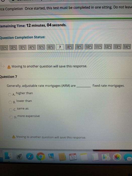 Ice Completion Once started, this test must be completed in one