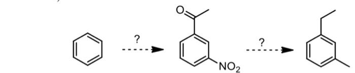 . Provide reagents and intermediate structures for the following transformations ? ?