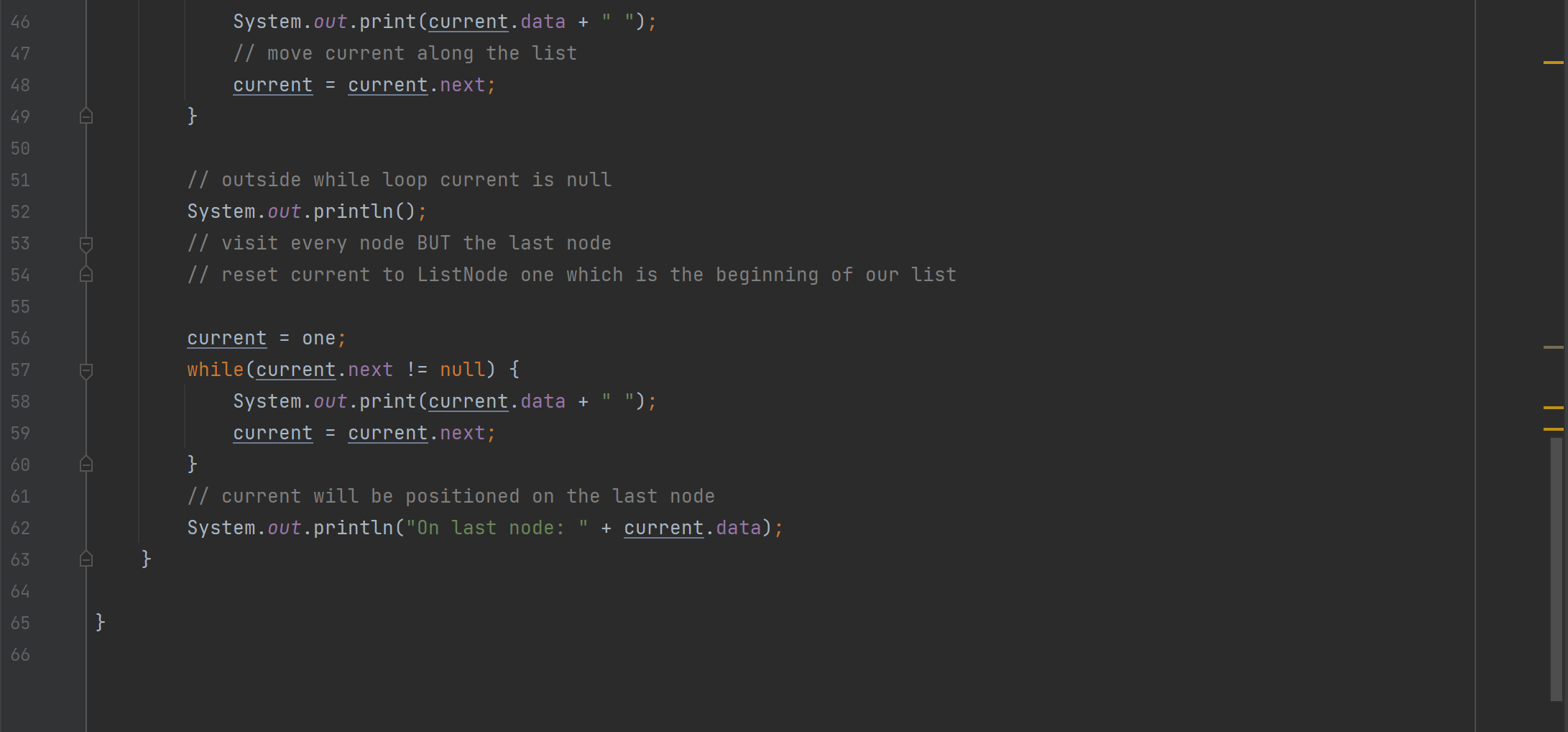 the associated main method accordingly