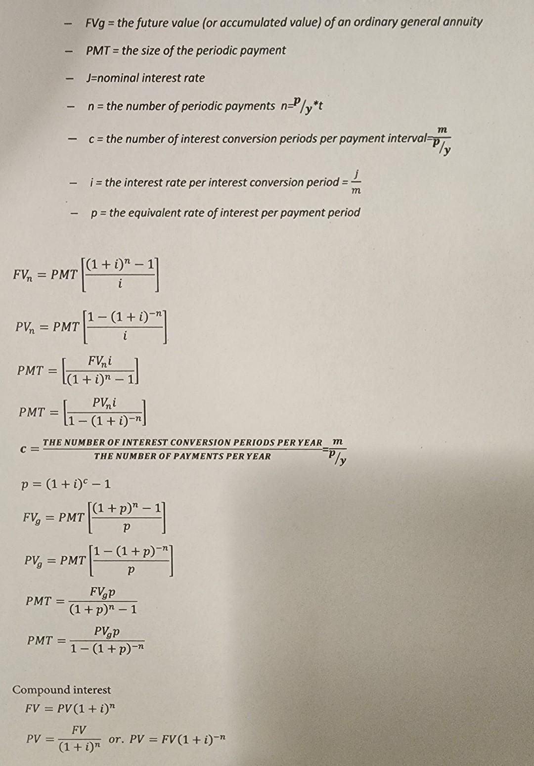  _ \\( F V g= \\) the future value (or accumulated