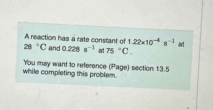 it Given that the initial rate constant is 0.0150s1 at an initial