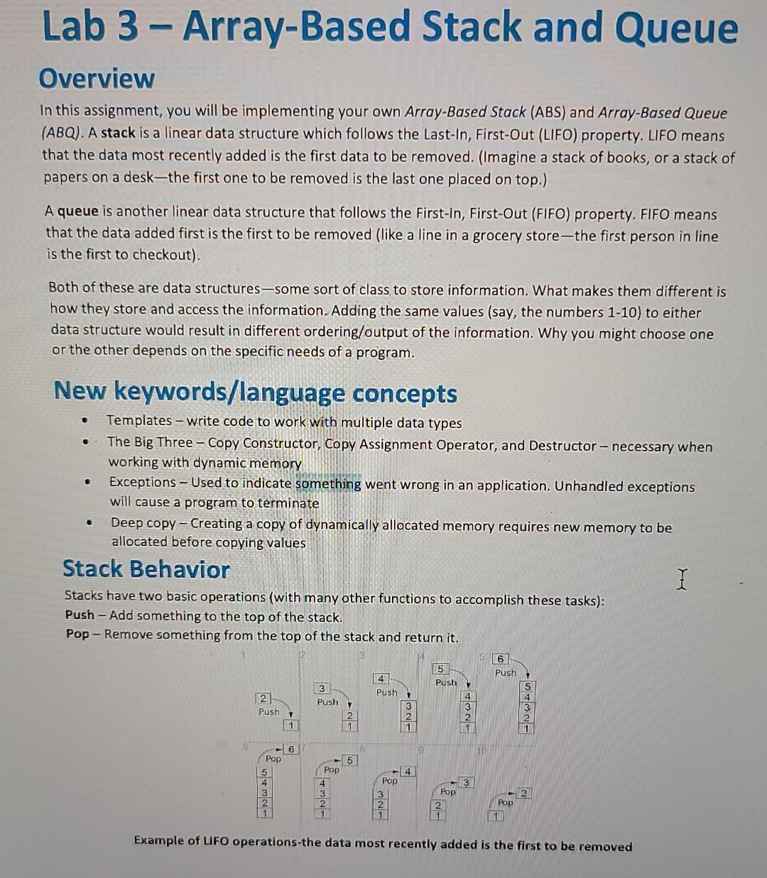 please follow all instructions and use template Don't worry about leaker.h or