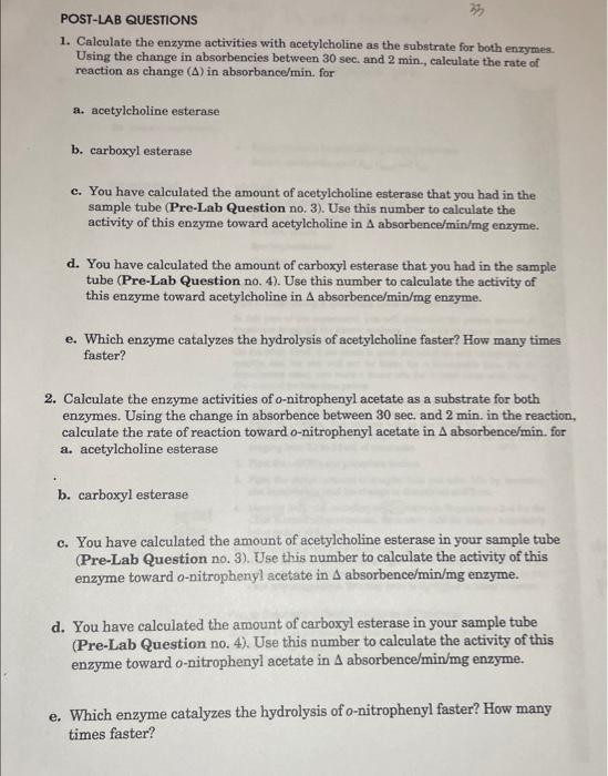 answers as well, because some of the answers from the pre-lab are