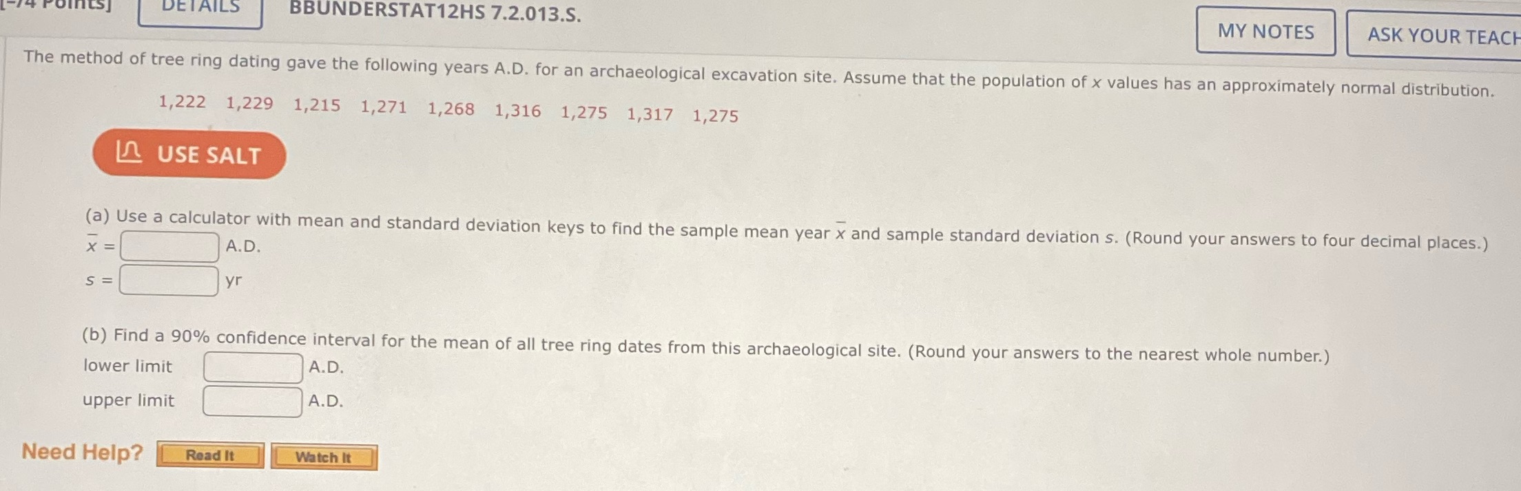 DETAILS BBUNDERSTAT12HS 7.2.013.S. MY NOTES ASK YOUR TEACH The method of