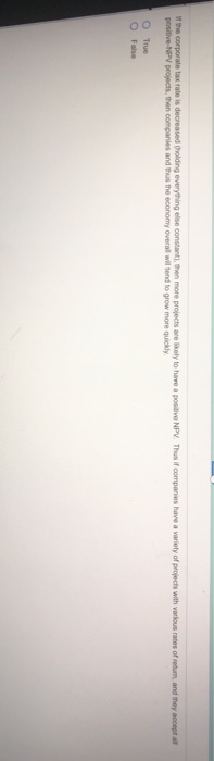  holding everything else constant), then more projects are ikely to have