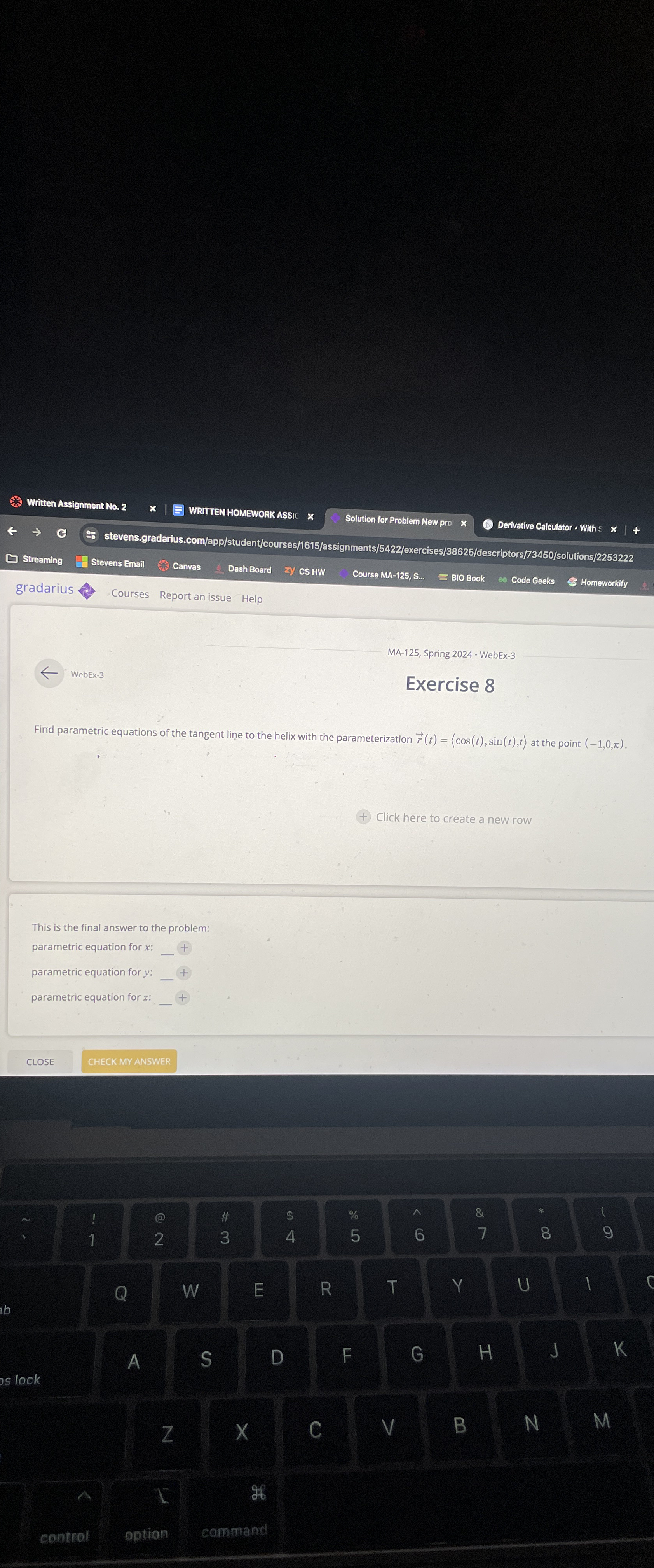  Written Assignment No. 2\ WRITTEN HOMEWORK ASSIC x\ Solution for Problem
