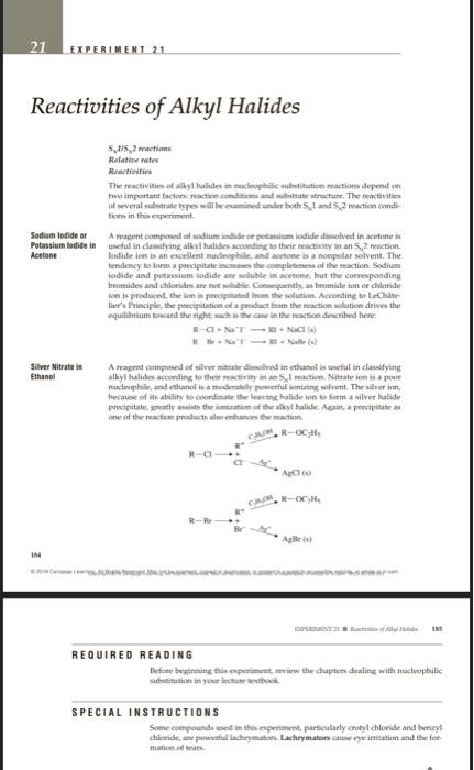 i need help with questions 2 & 5 please 21 EXPERIMENT 21